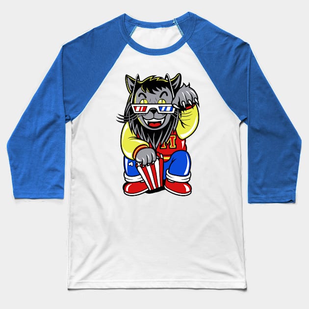 Bad Cat Baseball T-Shirt by byhq